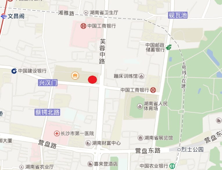 長沙分行位置圖