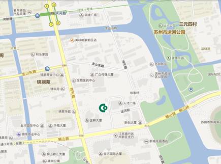 蘇州高新支行位置圖