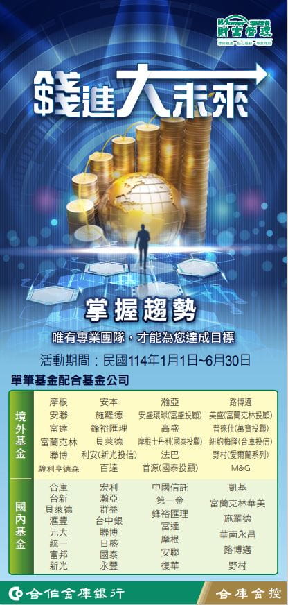 前進大未來：單筆基金優惠專案